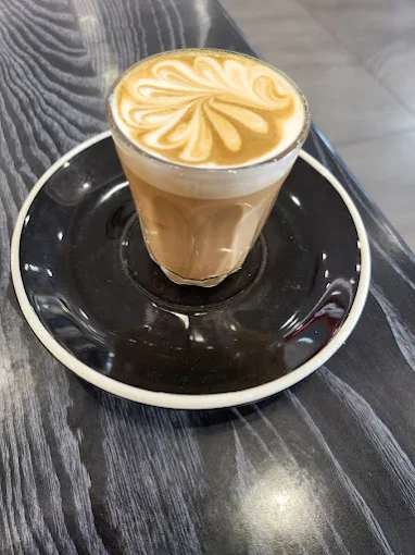Perfectly poured latte